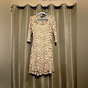 Beautiful golden dress by Leslie Fay